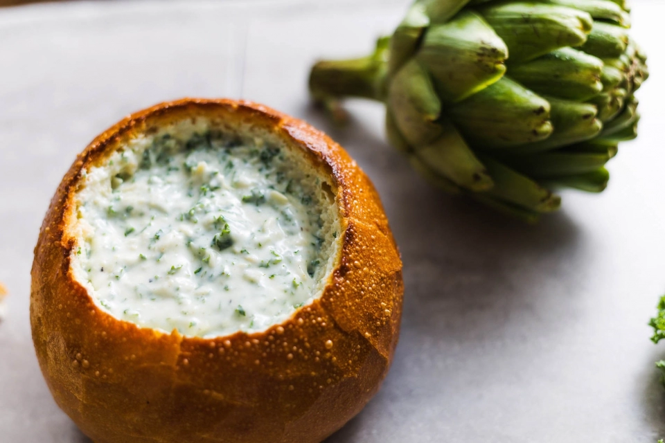 Kale Artichoke Yogurt Dip Redwood Hill Farm